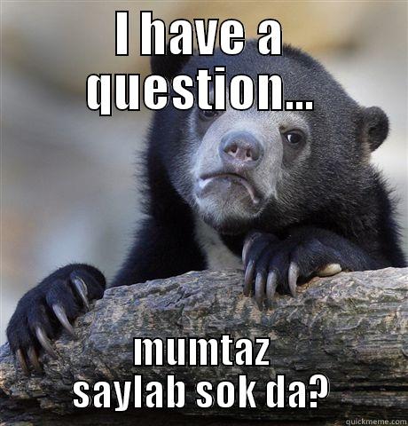 I HAVE A QUESTION... MUMTAZ SAYLAB SOK DA? Confession Bear