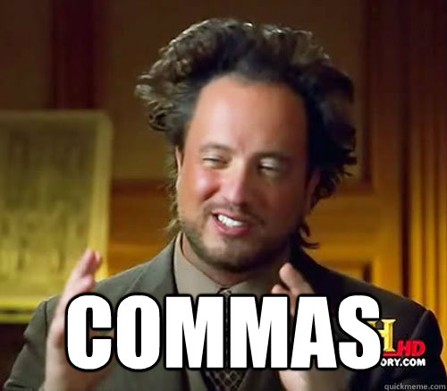  Commas  Aliens Histroy Channel What