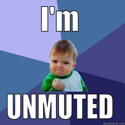 I'M UNMUTED Success Kid