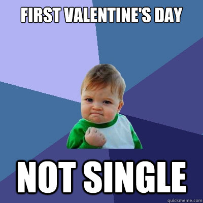 First valentine's day not single  Success Kid