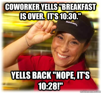 Coworker yells 
