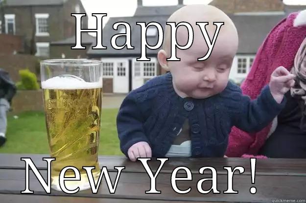 HAPPY NEW YEAR!  drunk baby