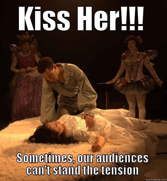 KISS HER!!! SOMETIMES, OUR AUDIENCES CAN'T STAND THE TENSION Misc