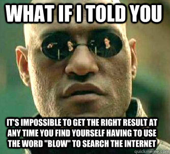 what if i told you it's impossible to get the right result at ANY time you find yourself having to use the word 