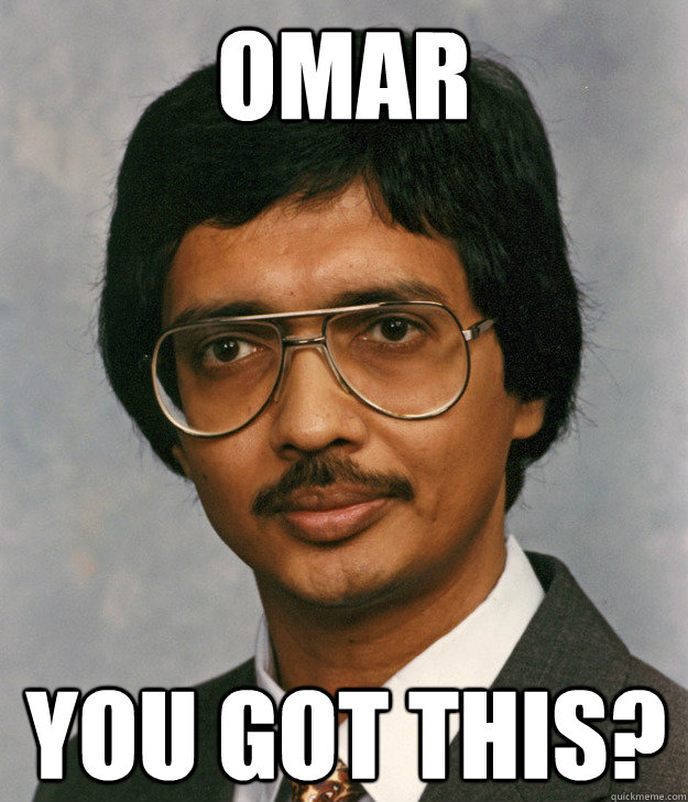 Omar you got this?  