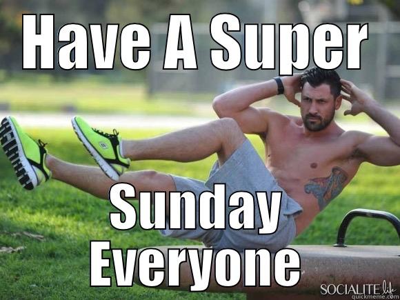 HAVE A SUPER SUNDAY EVERYONE Misc