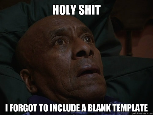 holy shit I forgot to include a blank template  Bedtime Realizations