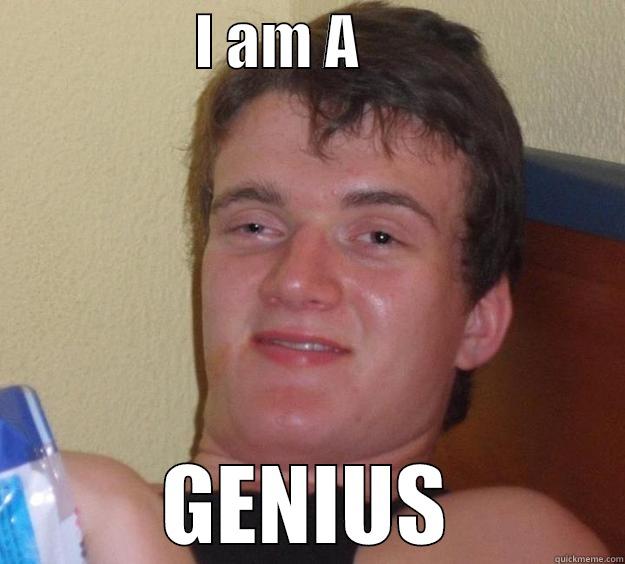                 I AM A                       GENIUS 10 Guy