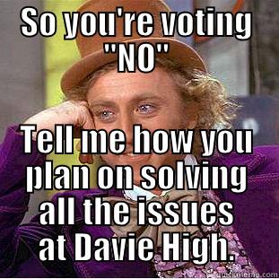 SO YOU'RE VOTING 