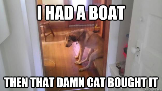 I had a boat Then that damn cat bought it - I had a boat Then that damn cat bought it  Misc