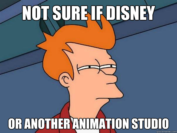 Not sure if Disney or another animation studio  Futurama Fry