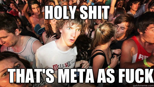 holy shit That's meta as fuck  Sudden Clarity Clarence