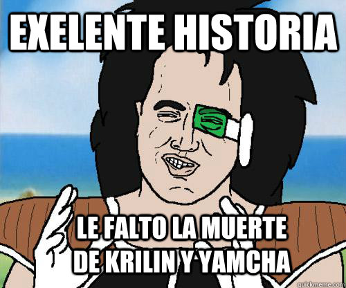 EXELENTE HISTORIA LE FALTO LA MUERTE DE KRILIN Y YAMCHA  aliens guy raditz