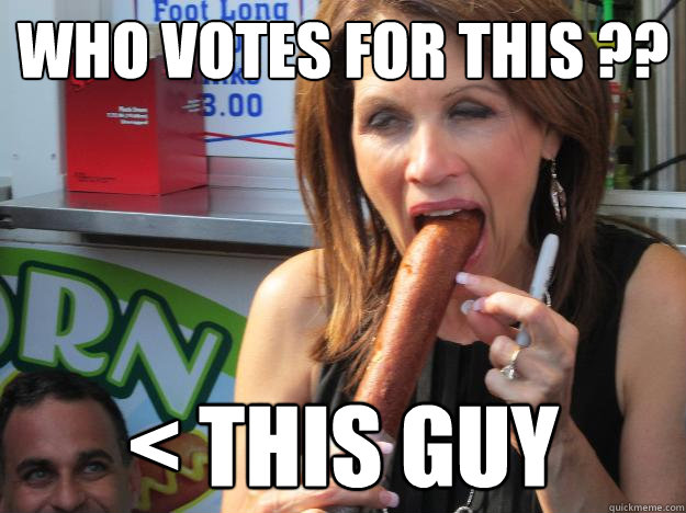 Who votes for this ?? < This guy  Slutty Michele