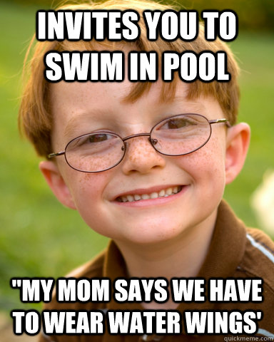 Invites you to swim in pool 