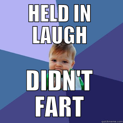 HELD IN LAUGH DIDN'T FART Success Kid