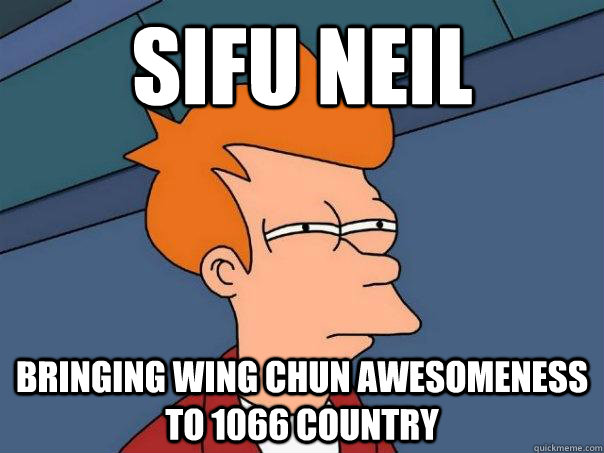 Sifu Neil Bringing wing chun awesomeness to 1066 Country  Futurama Fry