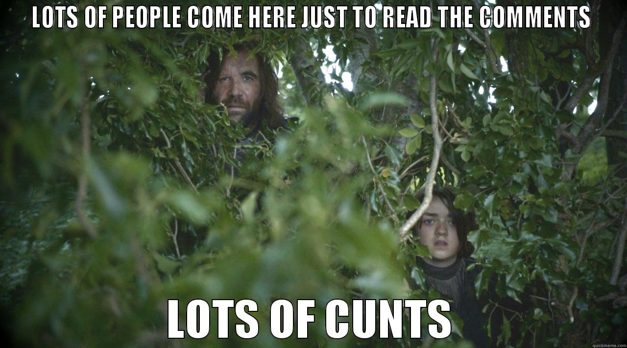 lots of cunts - LOTS OF PEOPLE COME HERE JUST TO READ THE COMMENTS LOTS OF CUNTS Misc