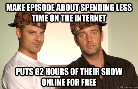 Make episode about spending less time on the internet puts 82 hours of their show online for free  