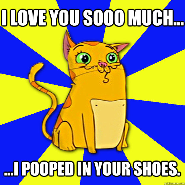 I love you sooo much... ...I pooped in your shoes. - I love you sooo much... ...I pooped in your shoes.  Misc