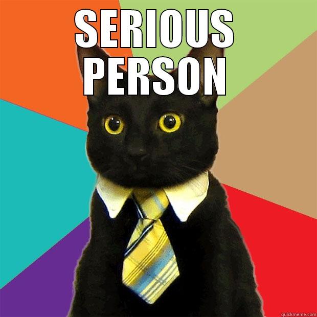 SERIOUS PERSON  Business Cat