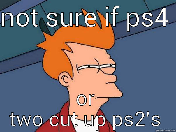 NOT SURE IF PS4  OR TWO CUT UP PS2'S Futurama Fry
