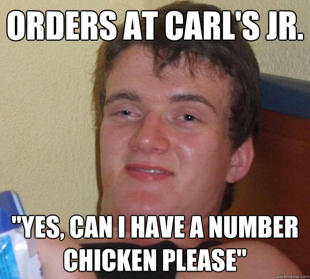 Orders at Carl's Jr. 