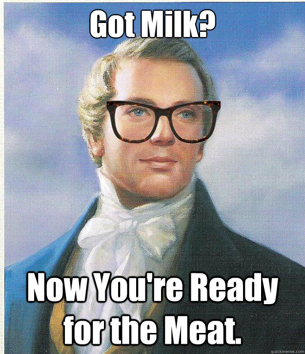 Got Milk? Now You're Ready for the Meat.  Hipster Joseph Smith