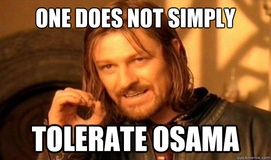 One Does Not Simply tolerate osama  Boromir