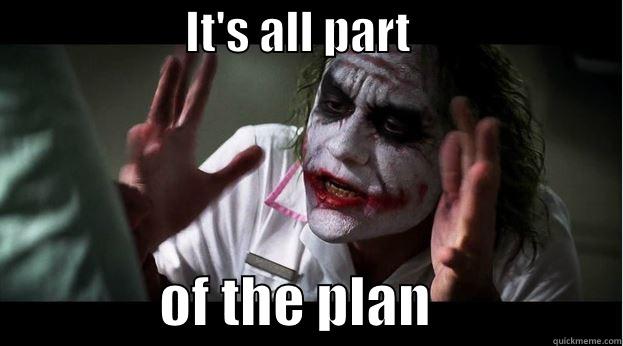                     IT'S ALL PART                                       OF THE PLAN                 Joker Mind Loss