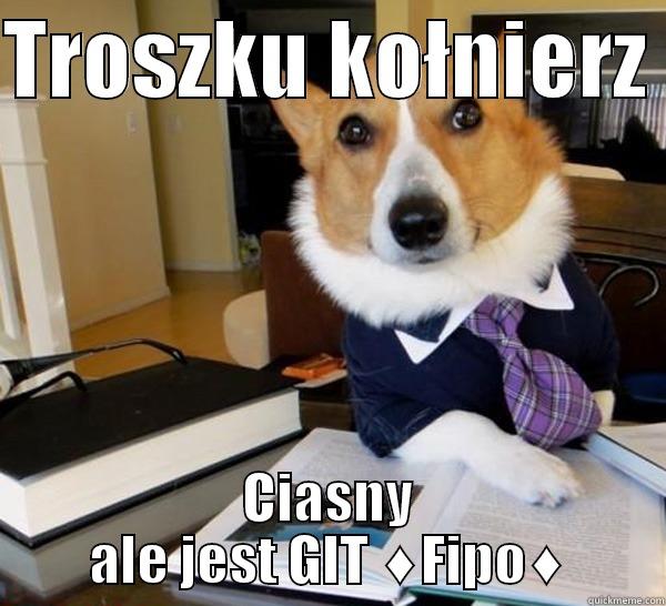 TROSZKU KOŁNIERZ  CIASNY ALE JEST GIT ♦FIPO♦ Lawyer Dog