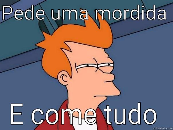 PEDE UMA MORDIDA  E COME TUDO Futurama Fry