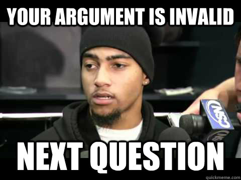 Your argument is invalid next question - Your argument is invalid next question  Desean Jackson Next Question