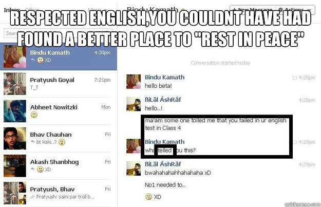 RESPECTED ENGLISH,YOU COULDNT HAVE HAD FOUND A BETTER PLACE TO 