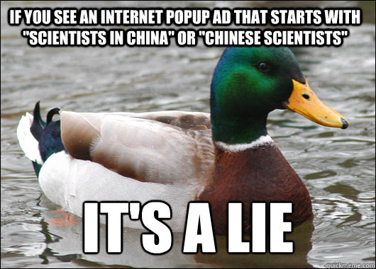 if you see an internet popup ad that starts with 