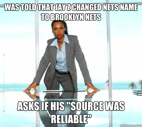Was told that jay z changed nets name to Brooklyn nets Asks if his 