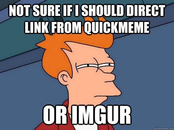 Not sure if I should direct link from quickmeme or imgur  Futurama Fry