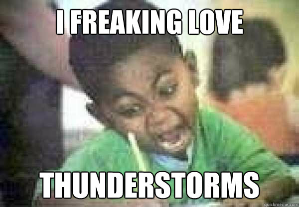 I Freaking LOVE THUNDERSTORMS  