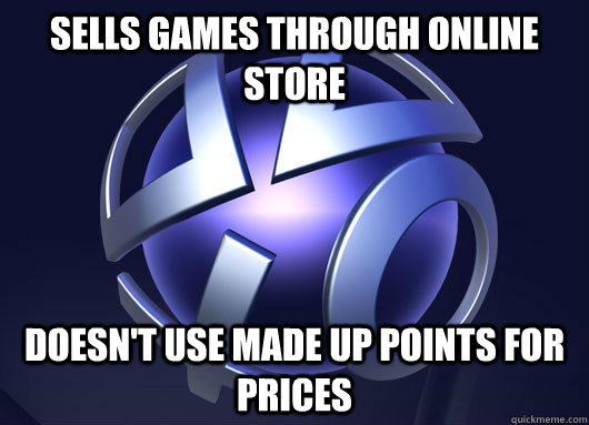 Sells games through online store doesn't use made up points for prices - Sells games through online store doesn't use made up points for prices  Good Guy Playstation Network