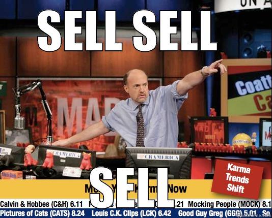 SELL SELL  SELL Mad Karma with Jim Cramer