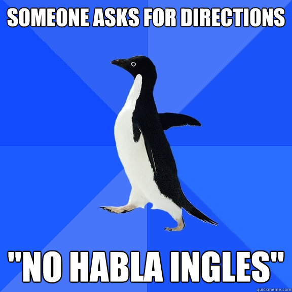 someone asks for directions 