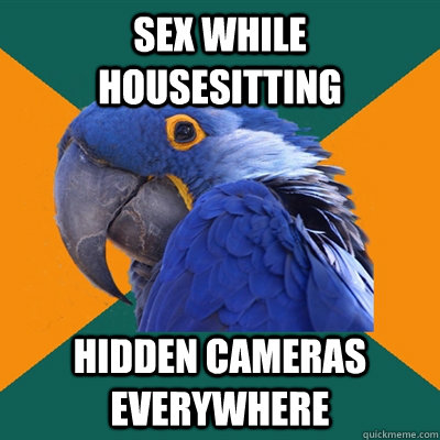 Sex while housesitting hidden cameras everywhere  Paranoid Parrot