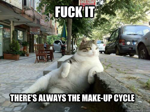 Fuck it there's always the make-up cycle - Fuck it there's always the make-up cycle  Misc