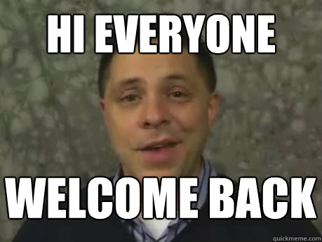 HI EVERYONE WELCOME BACK  Marc Smith
