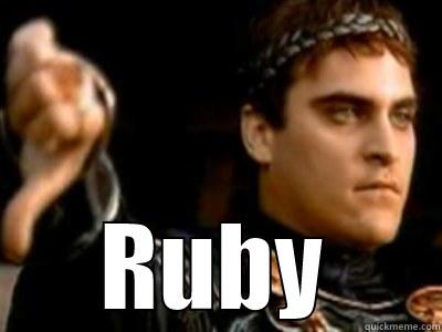  RUBY Downvoting Roman
