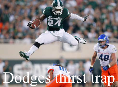 Dodges thirst trap - Dodges thirst trap  Leveon Bells hurdle