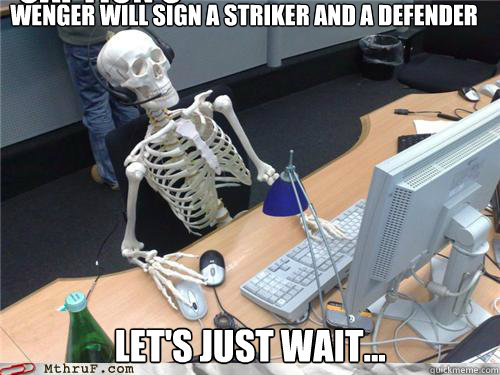 Wenger will sign a striker and a defender Let's just wait...  Caption 3 goes here - Wenger will sign a striker and a defender Let's just wait...  Caption 3 goes here  Waiting skeleton