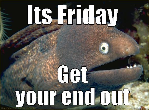 ITS FRIDAY GET YOUR END OUT Bad Joke Eel