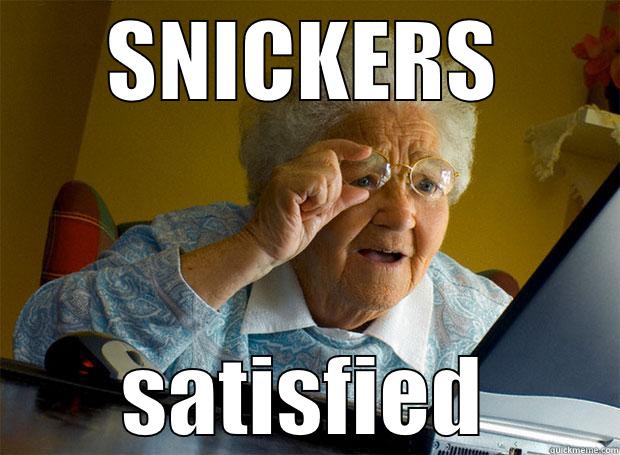 SNICKERS SATISFIED Grandma finds the Internet