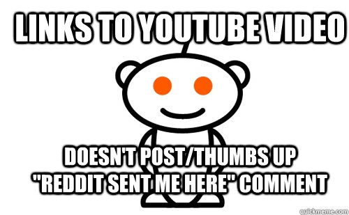 links to youtube video doesn't post/thumbs up 